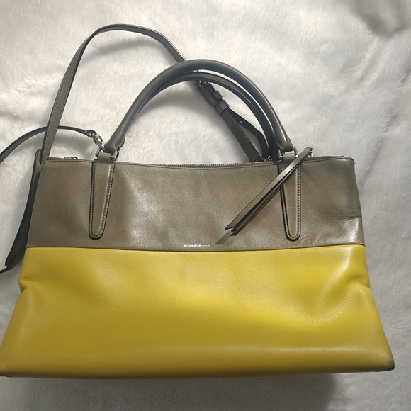 Coach Handbags - Coach Borough Bag Retro Colorblock Leather Great Condition